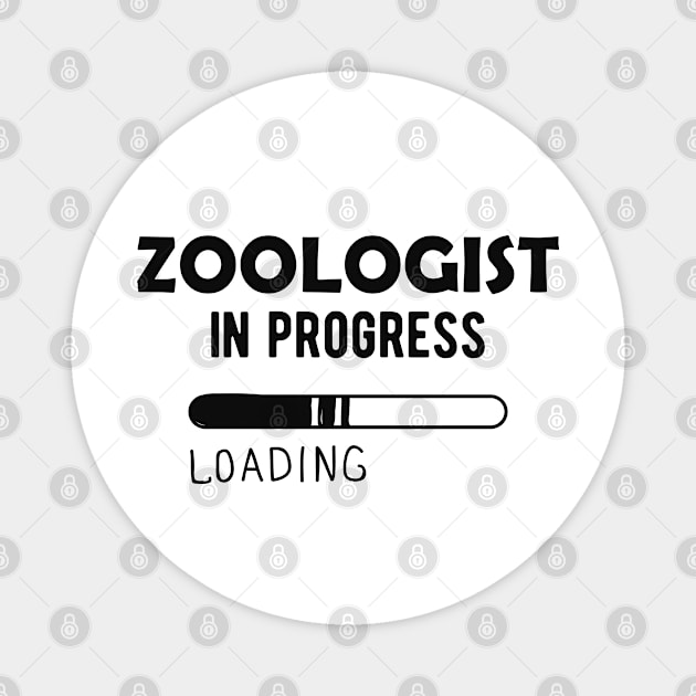 Zoology student - Zoologist in progress loading Magnet by KC Happy Shop